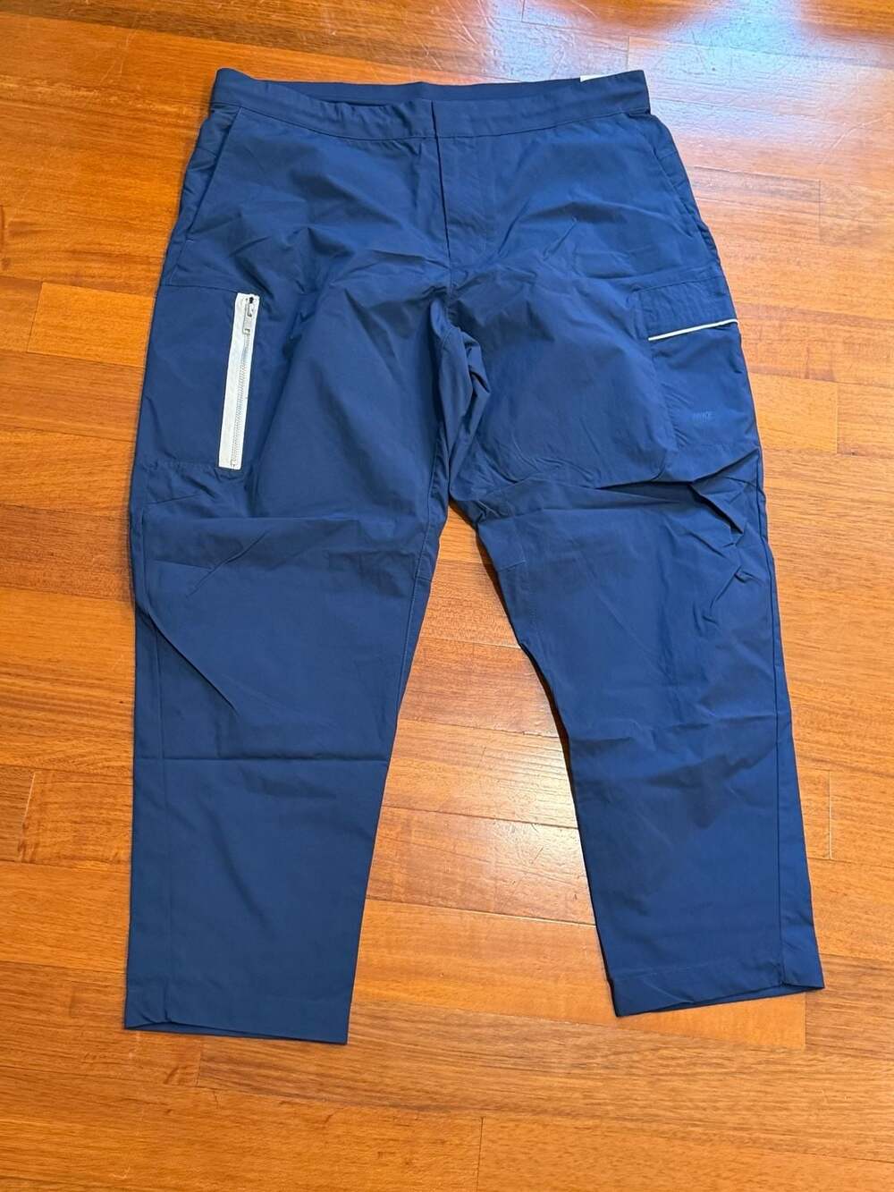 Nike Sportswear Essential Utility Cargo Pants Size 36 Blue Woven
